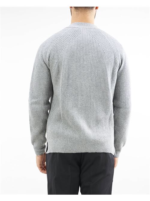 Ribbed wool and cashmere blend cardigan Low Brand LOW BRAND | Cardigan | L1MFW23246666N067